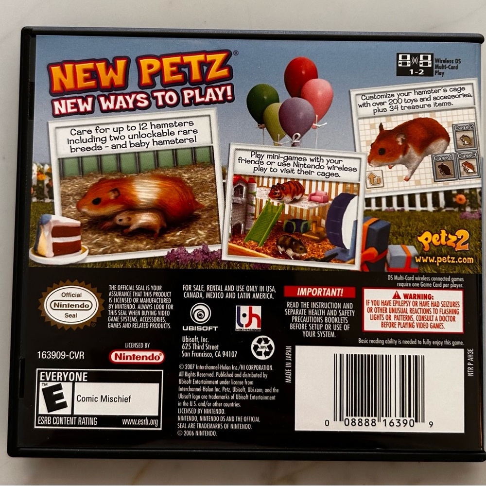 Petz Nintendo DS Hamsterz 2 EUC E for Everyone Toy Handheld Gaming 2007 - Picture 2 of 7